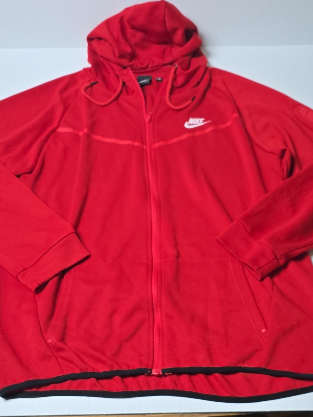 Nike Men’s Red Zip-Up Hoodie Jacket